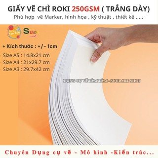 [ TÂM TÂM ] Bán sỉ giấy roki 250gsm A3 XẤP 100 TỜ