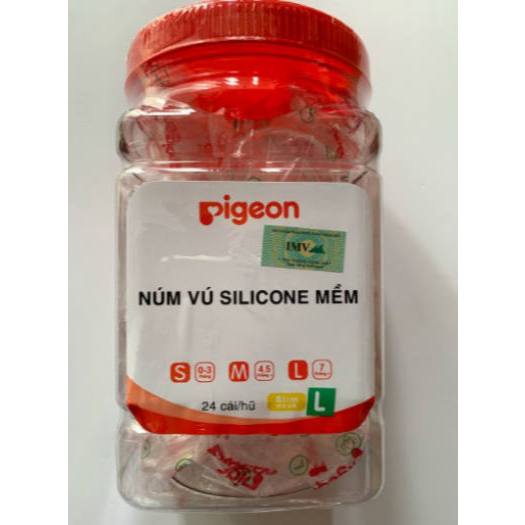 Núm Vú Pigeon Silicone Mềm