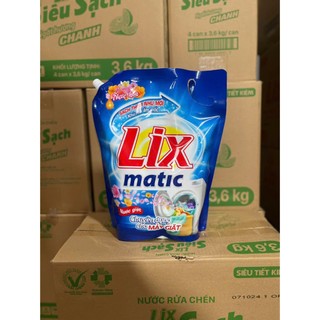  NƯỚC GIẶT LIX MATIC TÚI  3,2KG  2.6KG   MẪU MỚI  