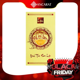  Bao Lì Xì 24k Nén vàng Thần Tài kèm bao lì xì - ANCARAT - Hàng Có Sẵn 