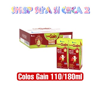 Sữa pha sẵn Colos Gain 110/180ml date mới thùng 48 hộp