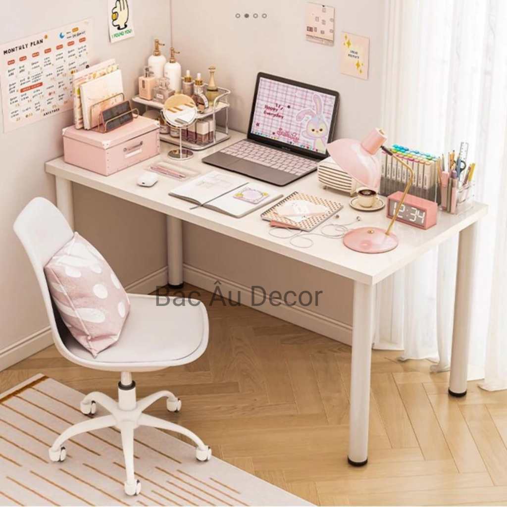 Bàn gaming, bàn học dài, bàn chân trụ tròn phong cách hiện đại nội thất TAGO chính hãng | BigBuy360 - bigbuy360.vn