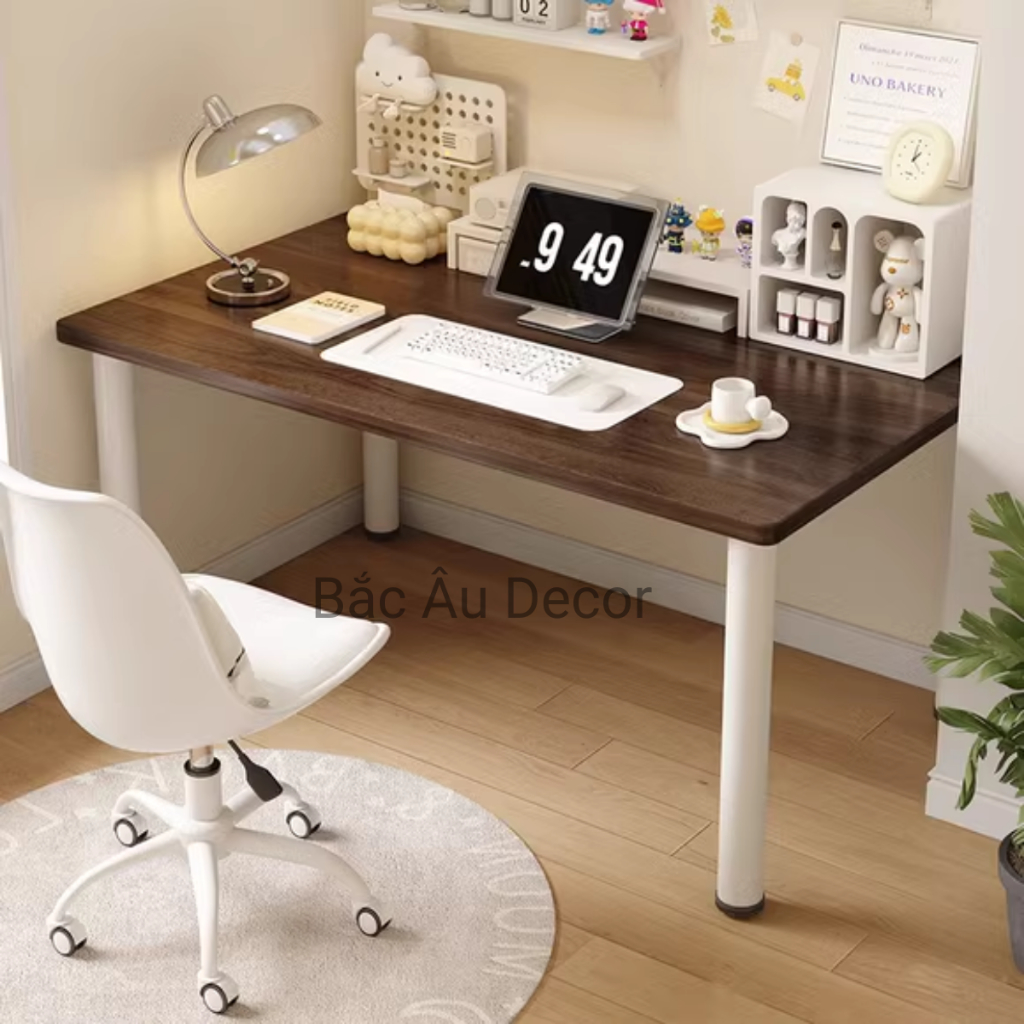 Bàn gaming, bàn học dài, bàn chân trụ tròn phong cách hiện đại nội thất TAGO chính hãng | BigBuy360 - bigbuy360.vn