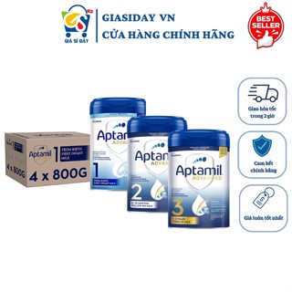 [Date 2027] [Thùng] Sữa Aptamil Advanced UK Anh Quốc Số 1,2,3 - Sữa Bột Công Thức 800g