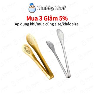 Dụng cụ kẹp gắp thức ăn thực phẩm chống nóng, gắp thịt bánh đồ bếp hấp nướng lò vi sóng, gắp đá lớn nhỏ chuyên dụng inox