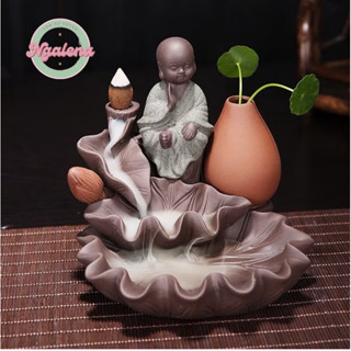  Thác khói trầm hương chú tiểu thác sen tặng 5 nụ trầm 