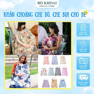  Khăn choàng che bú - Khăn che bụi cho bé - Bố Khoai Store 
