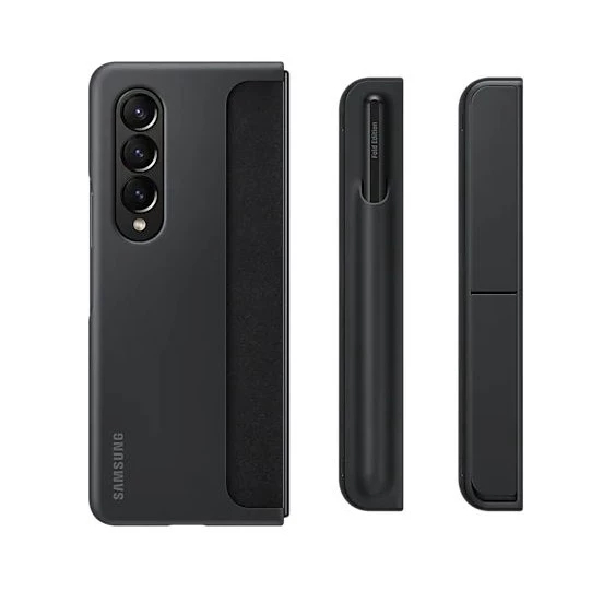 Ốp lưng SPen Samsung Galaxy Z Fold 4 - màu đen - chuẩn zin có khe cài bút Spen