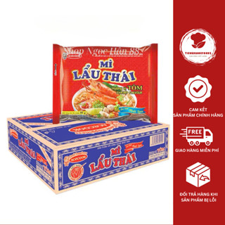 Acecook - Mì Lẩu Thái Tôm / Mì Ăn Liền Lẩu Thái Tôm 81G/Gói Hương Vị Lẩu Thái Thơm Ngon, Đặc Trưng, Đa Dạng Sự Lựa Chọn