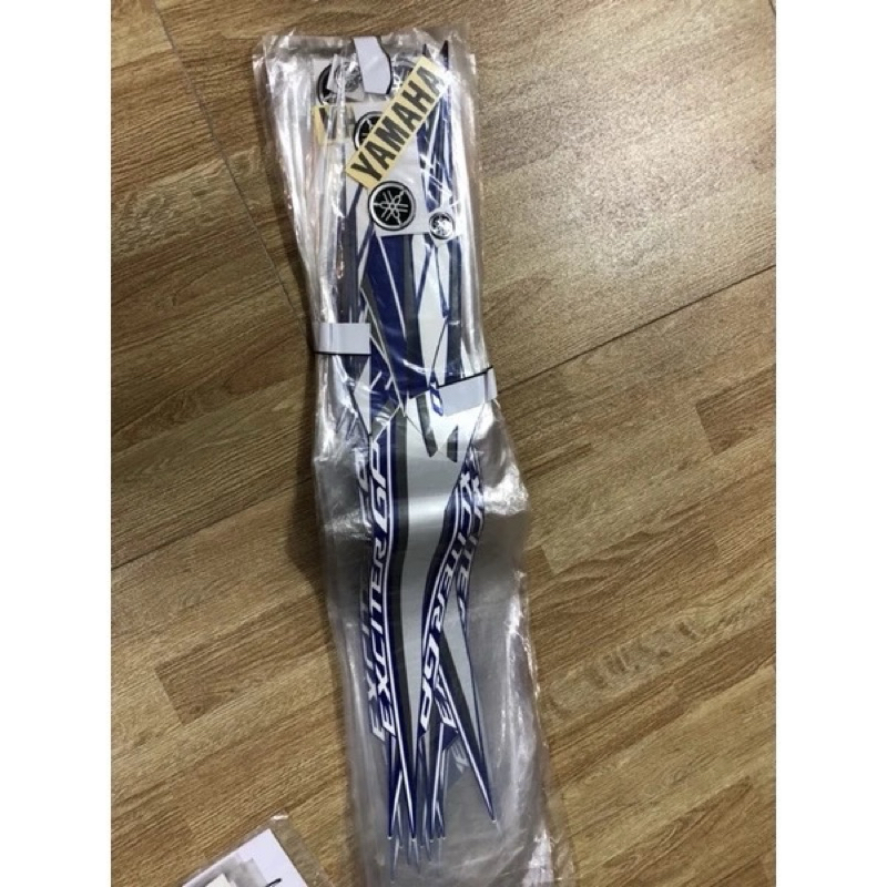 Tem dán 3 lớp xe Exciter 150 GP đời 2016->2019 (màu xanh ) tem zin theo xe chính hãng Yamaha