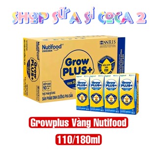 Sữa pha sẵn Growplus Vàng Nutifood 110ml /180ml date mới thùng 48 hộp
