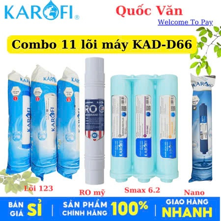 Combo 10 Lõi Lọc Chức Năng Karofi Chính Hãng - D66, X60, X39, B930, N7RO, N91, L56