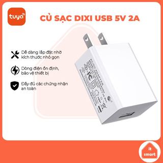 Củ sạc USB Dixi 5V 2A chuyên dụng cho các thiết bị nhà thông minh Tuya, Aqara, hiệu suất cao,ổn định