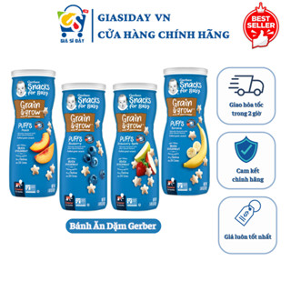 [HSD 10/2025] Bánh Ăn Dặm Gerber Mỹ Cho Bé 8m+ 42g,48g