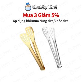 Dụng cụ kẹp gắp thức ăn thực phẩm chống nóng, gắp thịt bánh đồ bếp hấp nướng lò vi sóng, gắp đá lớn nhỏ chuyên dụng inox