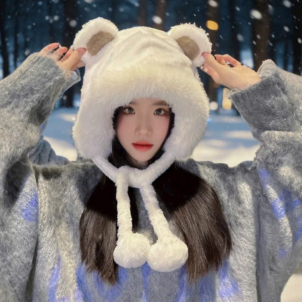 Mũ đông, Mũ tai gấu, mũ hót, Mũ gấu bông