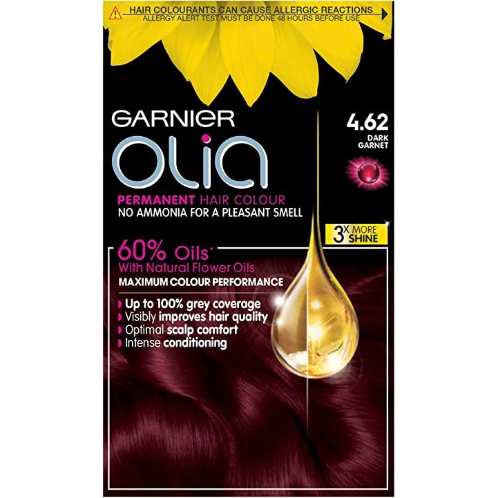 Thuốc nhuộm tóc Garnier Olia Permanent Hair Colour No Ammonia 60% Oils