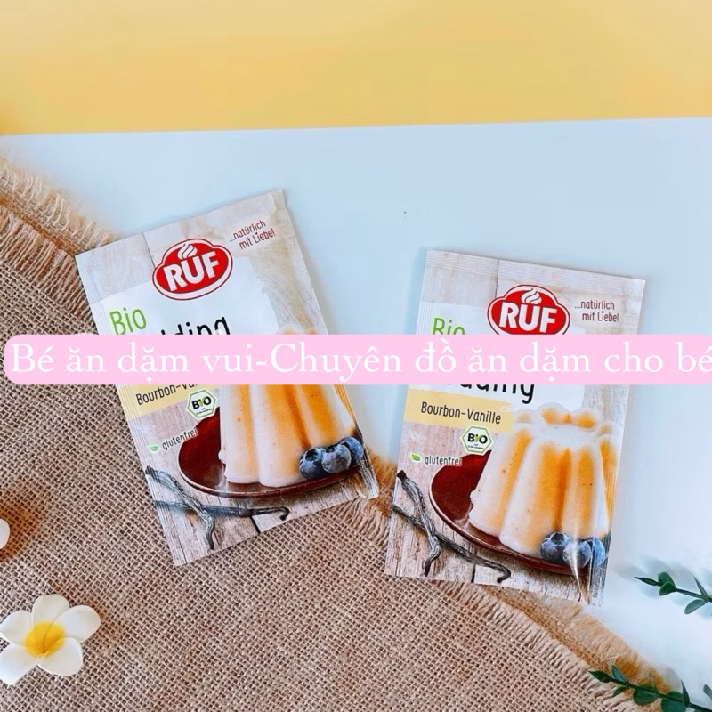 Bột làm Pudding hữu cơ Ruf Đức vị vani date t4.2025
