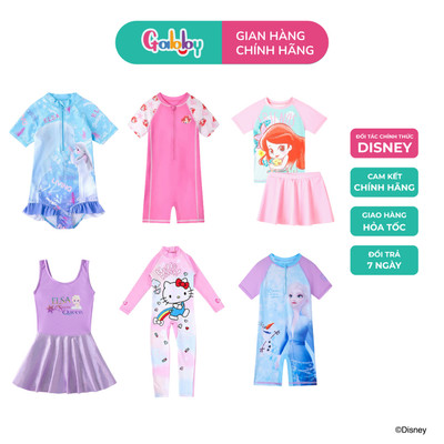 Đồ Bơi Bé Gái Hình Nhân Vật Disney Elsa, Ariel, Hello Kitty Nhiều Mẫu Dễ Thương
