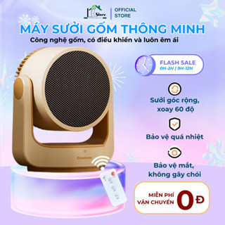 Máy sưởi ấm mini 1500w Lochi - Công nghệ Graphene làm ấm nhanh, không khô da, không tạo ồn, an toàn
