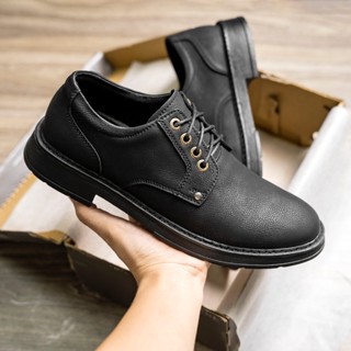 Giày Da Nam Cao Cấp Đốc Tờ ZANISTO CS095 Da Cao Cấp Đế Cao Su Non Nguyên Khối Màu Đen