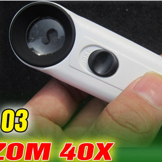 kính lúp zoom 40 lần, có đèn led