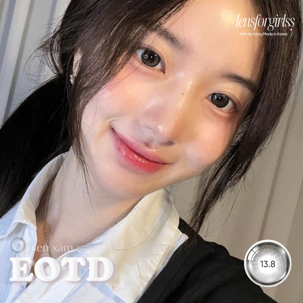 (OLENS) Kính áp tròng sz GIÃN TRÒNG hiệu ứng filter EOTD GRAY chính hãng KOREA | LENSFORGIRLSS | BigBuy360 - bigbuy360.vn