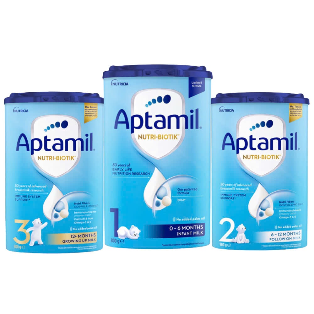 Aptamil Đức - Dinh Dưỡng Vàng Cho Bé Phát Triển Thể Chất & Trí Não (Số 1, 2, 3)