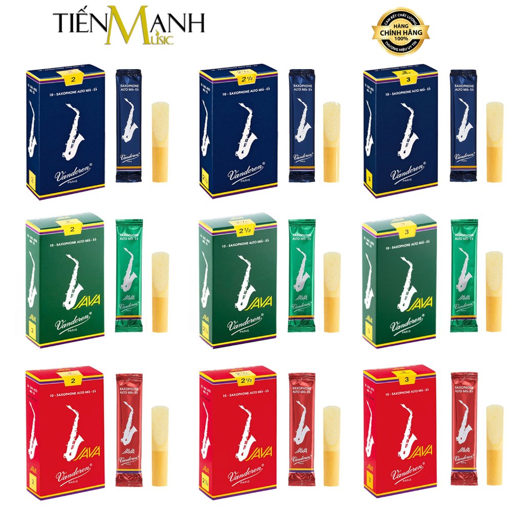 [Chính Hãng, Một Cái] Dăm Kèn Saxophone Vandoren Alto, Soprano, Tenor Reeds Eb, Bb Zăm Lưỡi Gà Made in France