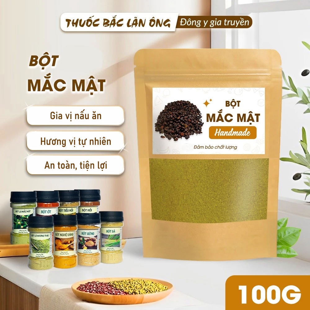 Bột quả mắc mật Tây Bắc 100g (Bột móc mật, gia vị tẩm ướp các món nướng, chiên, quay) - Lãn Ông
