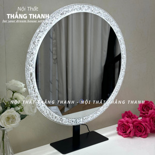   Gương Nhập Khẩu  Gương Để Bàn Có Đèn Led Acrylic Độc Đáo Gương Bàn Trang Điểm Hiện Đại Sang Trọng 