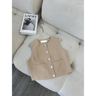 Áo Gile Mixxo 2 Túi Trước Nút Kiểu