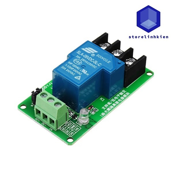 Mạch 1 Relay 5V 12V 30A kích High/Low