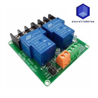 Mạch 2 Relay 5V 12V 30A kích High/Low