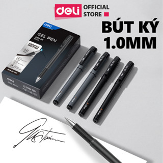 Bút Gel Nước Deli Bút Ký Cao Cấp Mực Xanh Đen Ngòi 1mm Bút Bi Nước Cho Học Sinh Văn Phòng Mực Nhanh Khô Viết Trơn