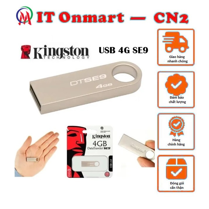 USB Kingston SE9 nhôm mini 4GB