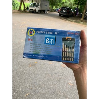 Bộ đục và đột sắt 6 chi tiết A0127 C-MART (Dungcu.az24 chuyên hàng Đài Loan)