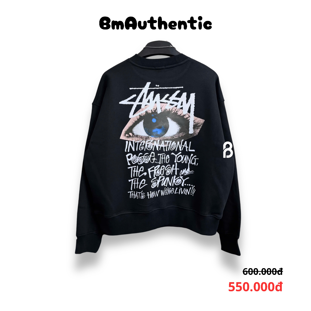 [HIGH QUALITY] Áo Sweater Stussy Eye Graphic - BM Authentic