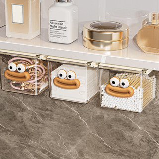 Hộp Ngăn Kéo CHÚ VỊT  Đựng Đồ Trong Suốt Đơn Giản dán dưới tủ, bàn DỄ THƯƠNG xinh xắn