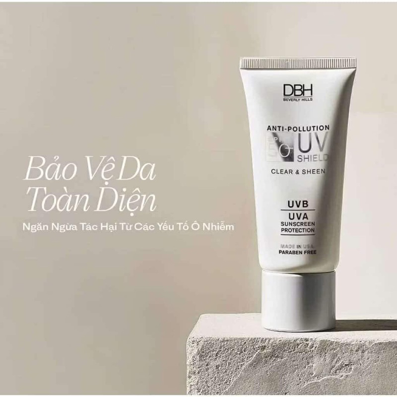 (ĐMNVN) DBH - KEM CHỐNG NẮNG KHÔNG MÀU ANTI-POLLUTION UV SHIELD SPF50