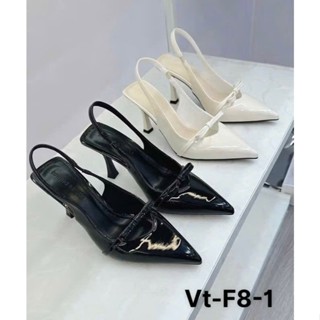  GIÀY QUAI HẬU DA BÓNG SANG CHẢNH 7P - VTF81 - GIÀY NỮ TIỂU THƯ 