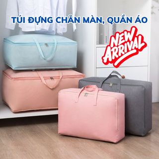 Túi Đựng Quần Áo Chống Ẩm Mốc, Chống Bụi Bẩn, Túi Đựng Đồ Chăn Màn, Ga Gối Size To Có Quai Xách Và Khóa Kéo - Dexihome