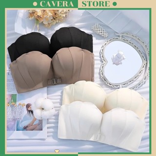 Áo Ngực Nữ Su Không Gọng Vỏ Sò Cài Trước Nâng V1 , Áo Lót Mềm Êm Ái Không Dây Tạo Khe CAVERA A.681