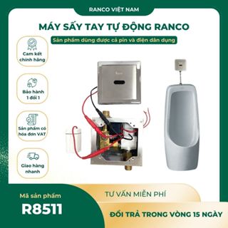 Bộ van xả nước bồn tiểu nam âm tường RANCO cảm ứng tự động tiện dụng cho nhà vệ sinh - R8511