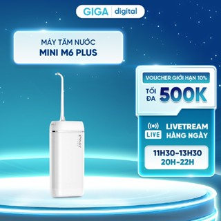 Máy tăm nước Xiaomi ENPULY Mini M6 Plus - Chống nước IPX8 với 3 chế độ làm sạch - Thiết kế nhỏ gọn kèm 2 đầu phun