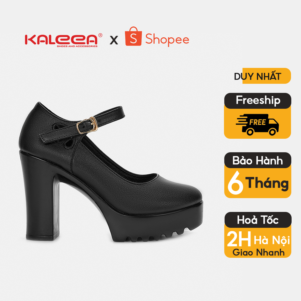 Giày Cao Gót Chất Da Đế Cao 9p Kaleea - MO629 (Lấy tăng size)