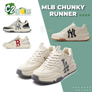 Giày Thể Thao MLB Chunky Runner Basic LA Dodgers Ivory, MLB Korea Chunky Runner Basic New York Yankees
