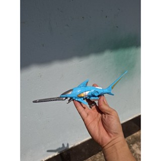  Mô hình đồ chơi siêu nhân gao Gaoranger china. gao cá mập kiếm xanh. 