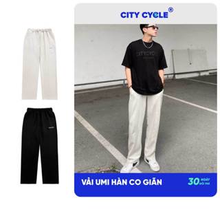 Quần ống rộng nam nữ dài nỉ suông vải mùa đông Local Brand Chính Hãng City Cycle Quần dài ống suông Comfort