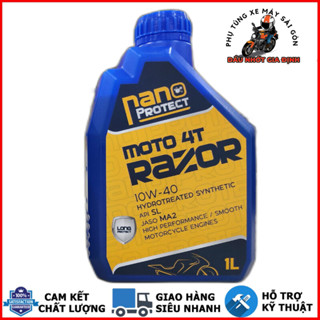 Nhớt Razor Nano Protect Moto 10W40 dùng cho xe số, côn tay